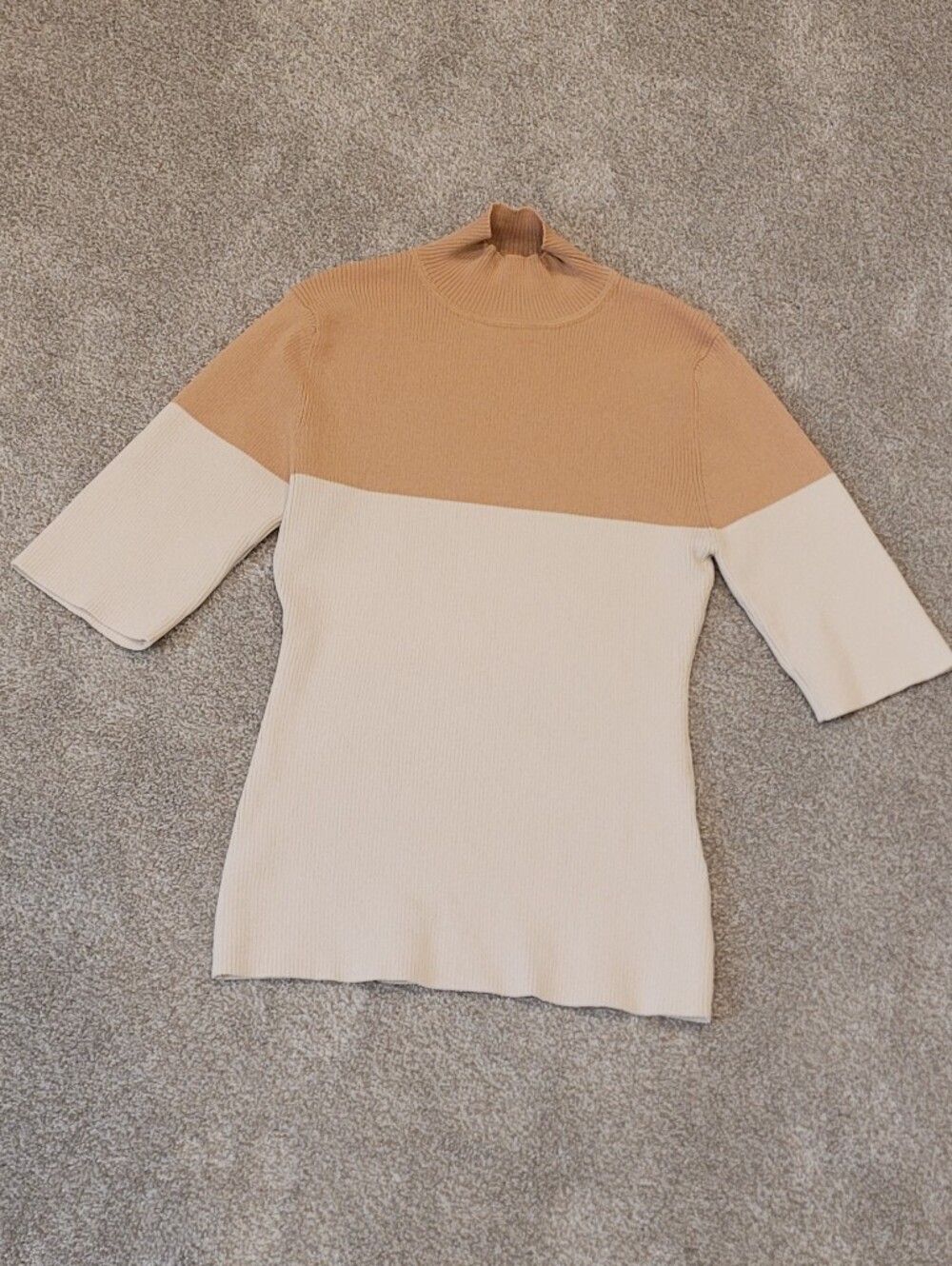 KAREN MILLEN ENGLAND Womens Colorblock Sweater Top Size 1